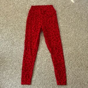 Balance Athletica/ Vitality velvet leopard print leggings